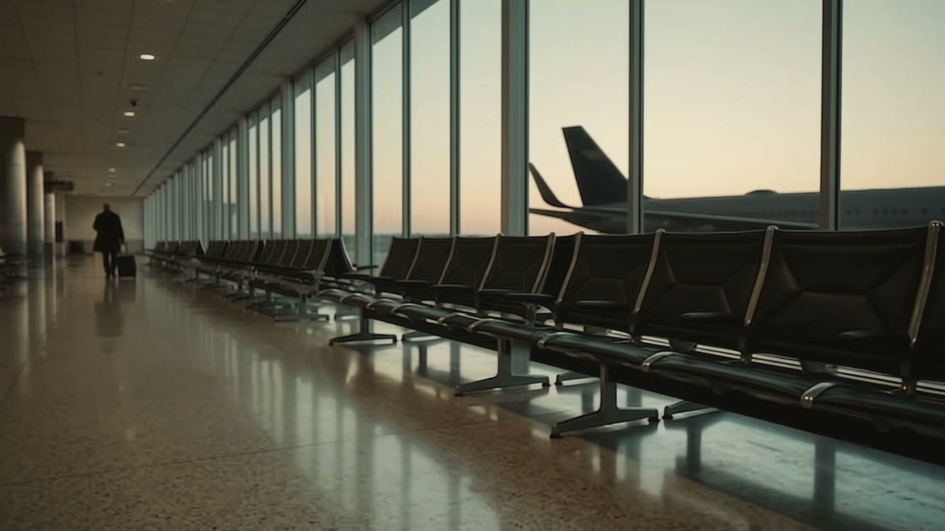 Advocates at work: an airport at dawn, an office, late-night drafting, a law library